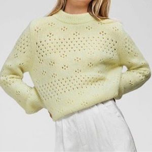 Anine Bing Candice Sweater in Limoncello